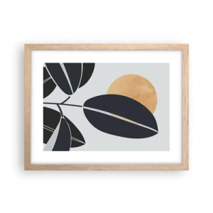 Póster en marco roble claro - Un día de verano caluroso - 40x30 cm