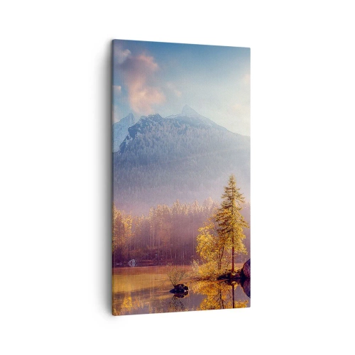 Cuadro sobre lienzo - Impresión de Imagen - Entre las montañas y los valles - 45x80 cm