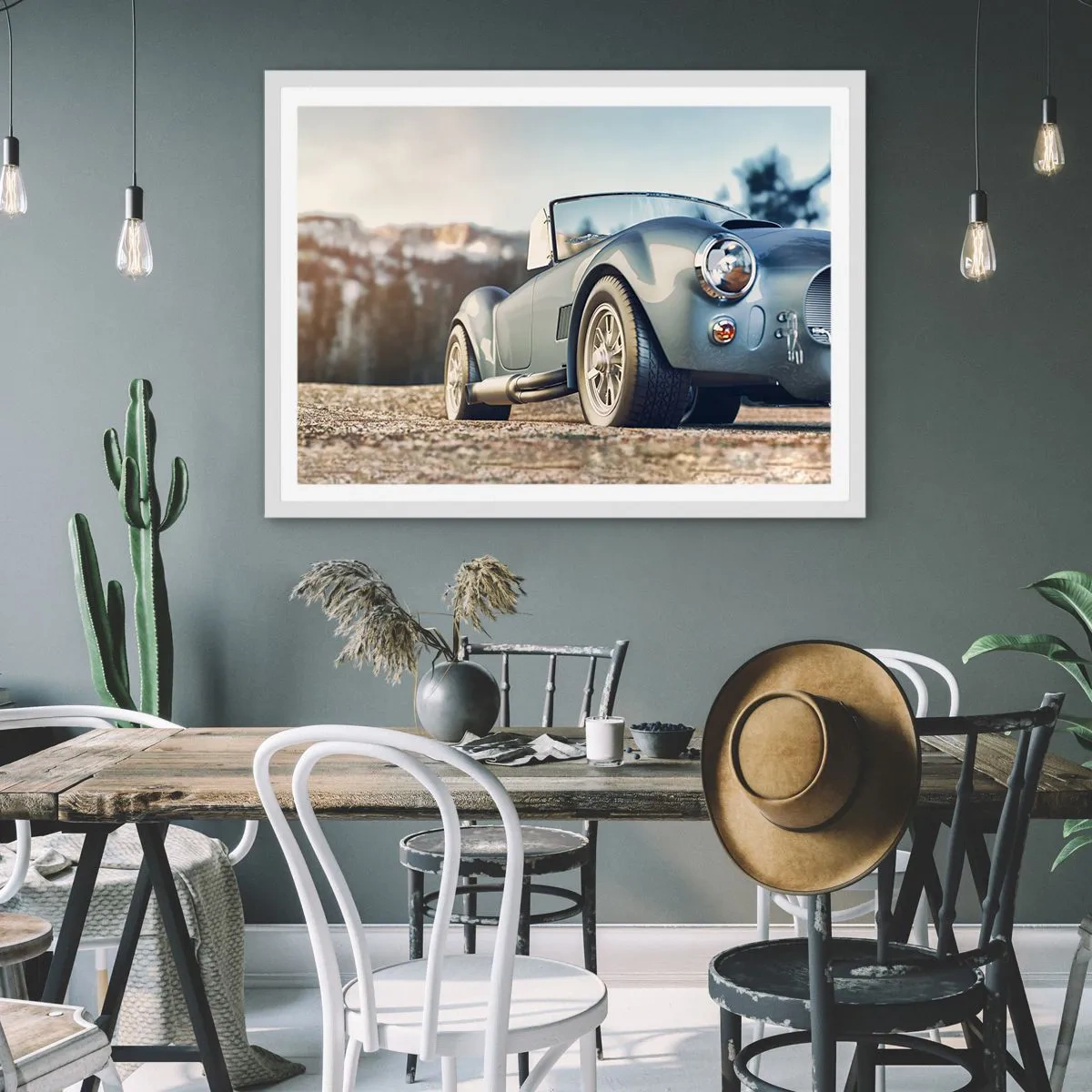 Póster en marco blanco - Porque el estilo importa - 100x70 cm