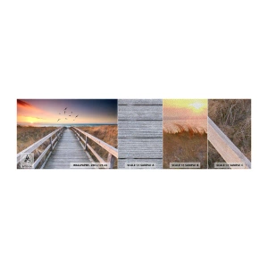 Muestra de fotomural Premium Sand - Camino a lo desconocido - Paisaje, Mar, Playa - 100x30 cm