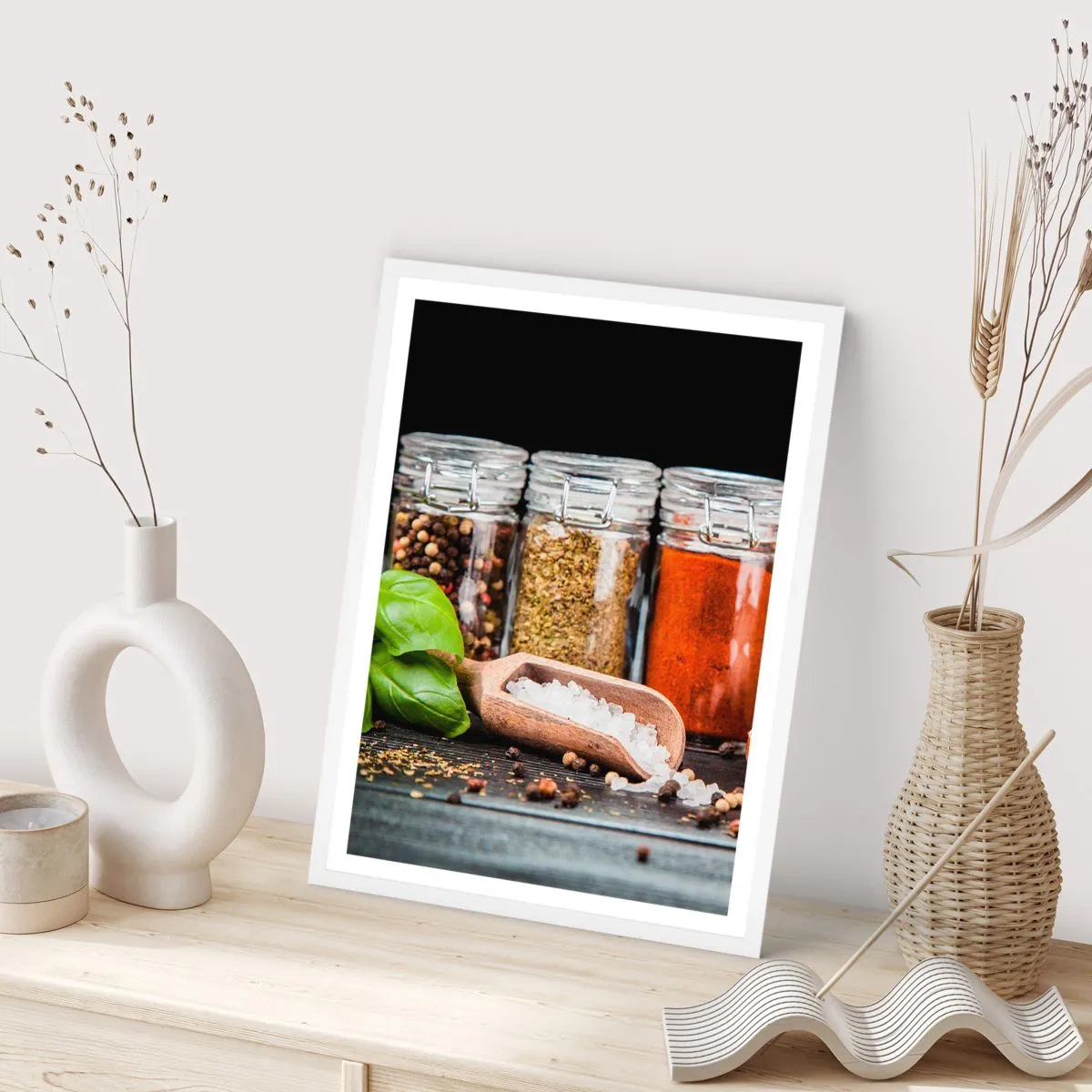 Póster en marco blanco - Para que la vida sepa bien - 40x50 cm