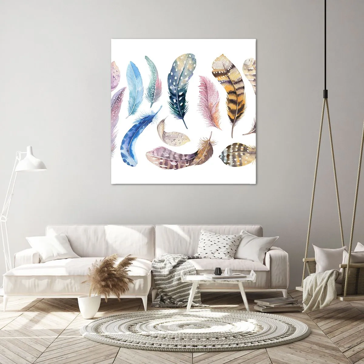 Cuadro sobre lienzo - Impresión de Imagen - Ligero, colorido y multicolor - 70x70 cm