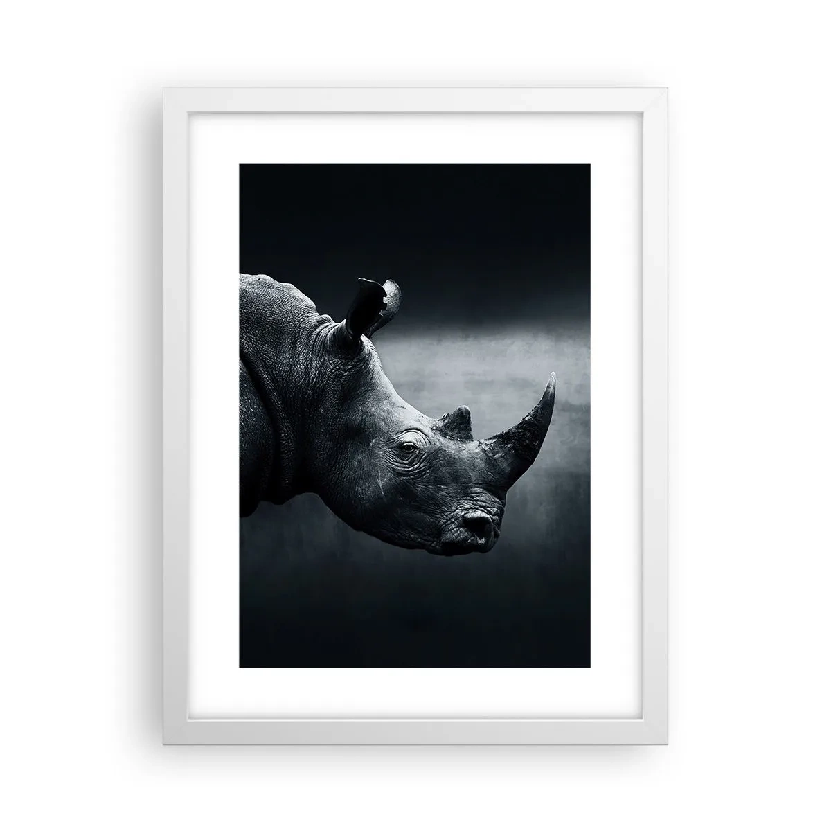 Póster en marco blanco - Perfil derecho - 30x40 cm