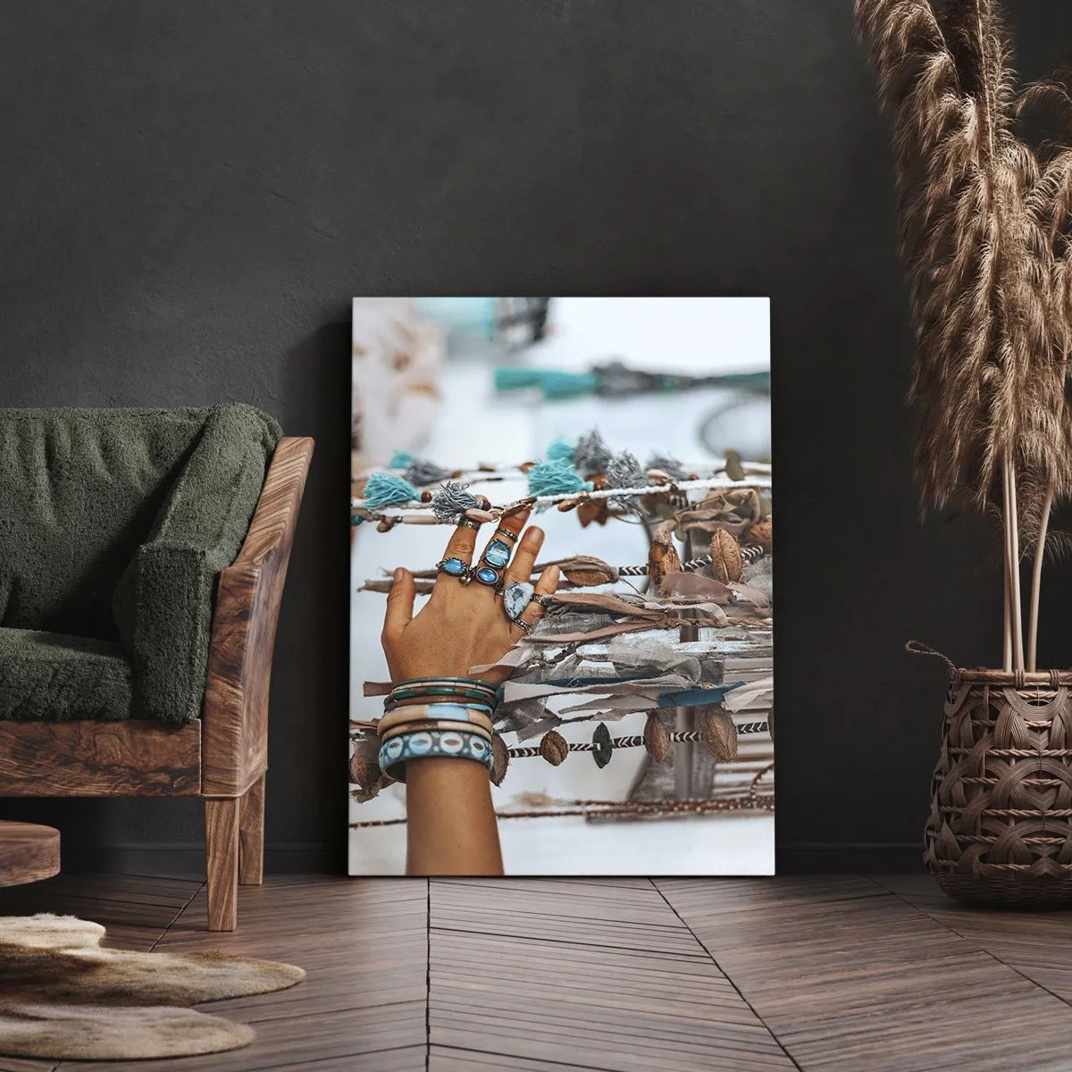 Cuadro sobre lienzo - Impresión de Imagen - Tesoros locales - 45x80 cm