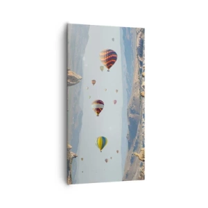 Cuadro sobre lienzo - Impresión de Imagen - Aquí todo es posible - 65x120 cm