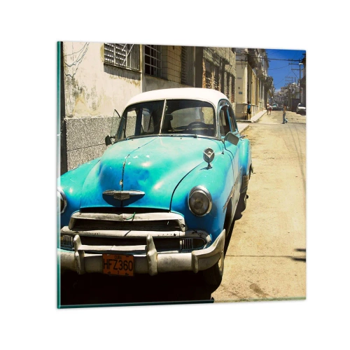 Cuadro sobre vidrio - Impresiones sobre Vidrio - ¡Viva Cuba! - 70x70 cm
