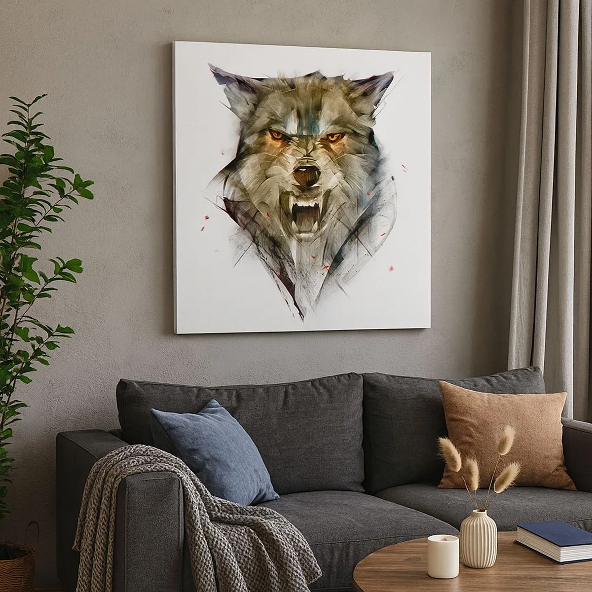 Cuadro sobre lienzo - Impresión de Imagen - ¡No te muevas! - 30x30 cm