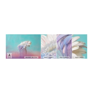 Muestra de fotomural autoadhesivo Deluxe Sticker - El inframundo de las flores - Abstracción, Flor, Pedazo - 100x30 cm