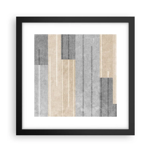 Póster en marco negro - Composición: sostener la vertical - 30x30 cm