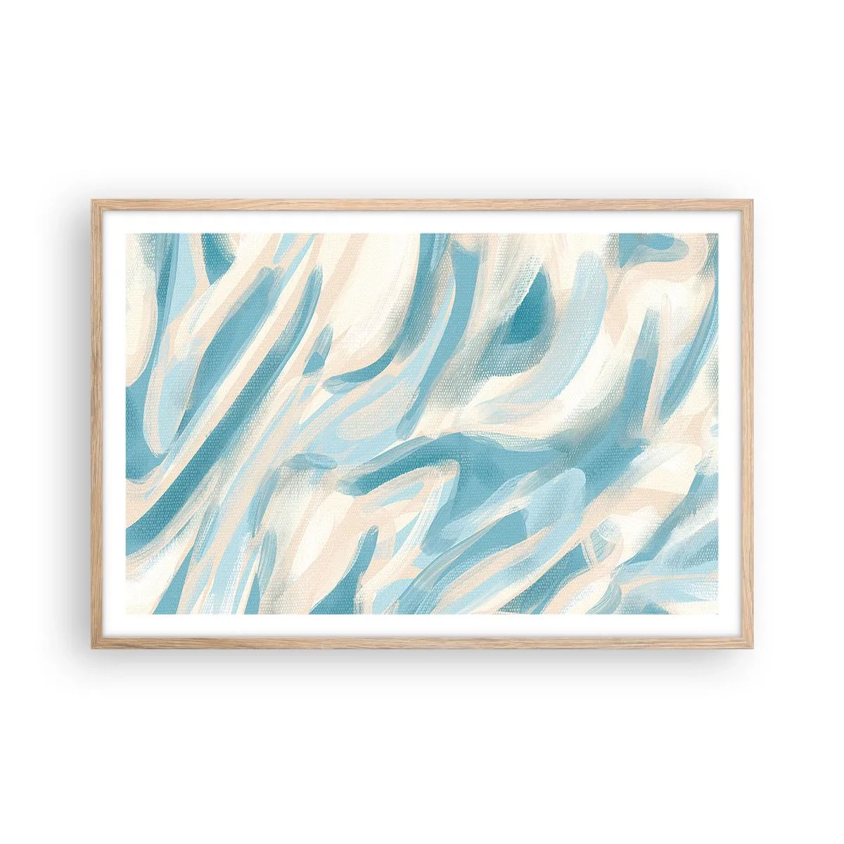 Póster en marco roble claro - Brisas primaverales - 91x61 cm