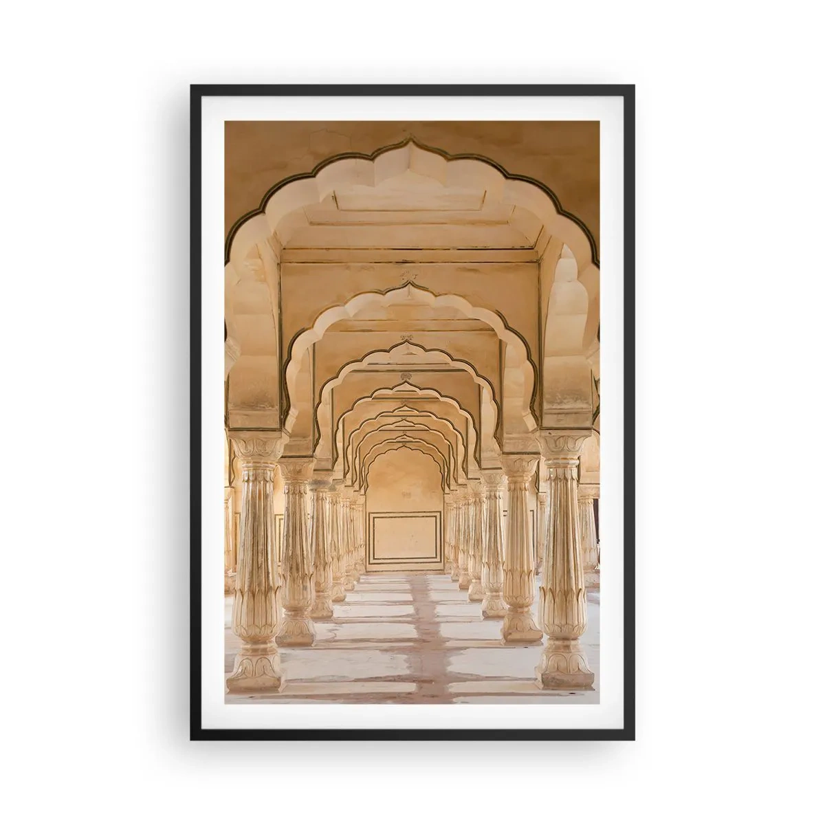 Póster en marco negro - En el palacio del sultán - 61x91 cm