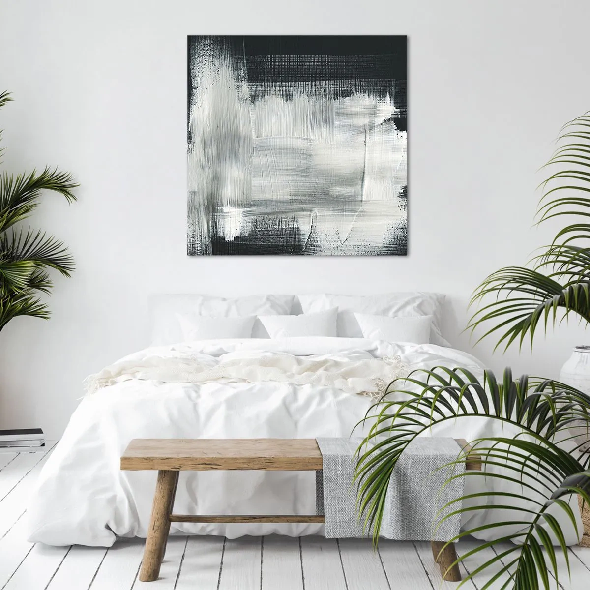 Cuadro sobre lienzo - Impresión de Imagen - Tejido vertical y horizontal - 70x70 cm