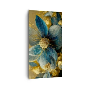 Cuadro sobre lienzo - Impresión de Imagen - Flor de oro - 65x120 cm
