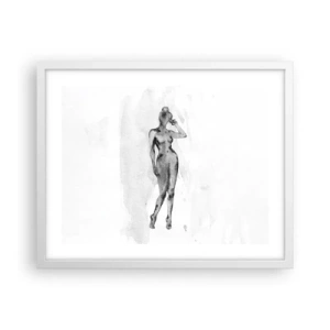 Póster en marco blanco - Un estudio sobre el ideal de feminidad - 50x40 cm