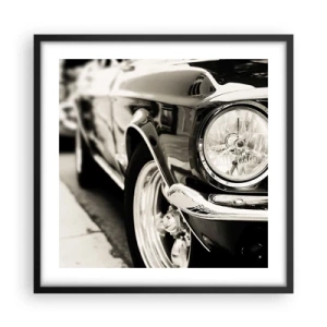 Póster en marco negro - Brillo perdurable - 50x50 cm