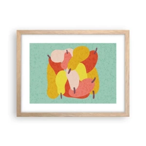 Póster en marco roble claro - Saborear el sol del verano - 40x30 cm