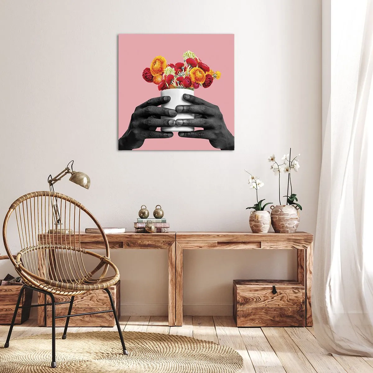 Cuadro sobre lienzo - Impresión de Imagen - La apoteosis de la vida - 60x60 cm