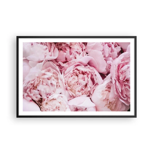 Póster en marco negro - Cálido y fragante - 91x61 cm