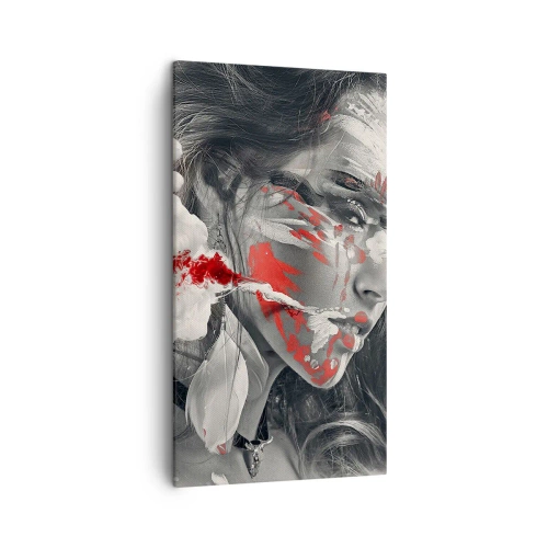 Cuadro sobre lienzo - Impresión de Imagen - En los humos del absurdo - 45x80 cm