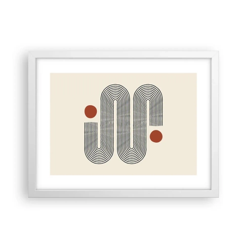 Póster en marco blanco - De principio a fin - 40x30 cm