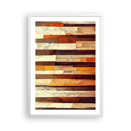 Póster en marco blanco - Himno de los árboles del bosque - 50x70 cm