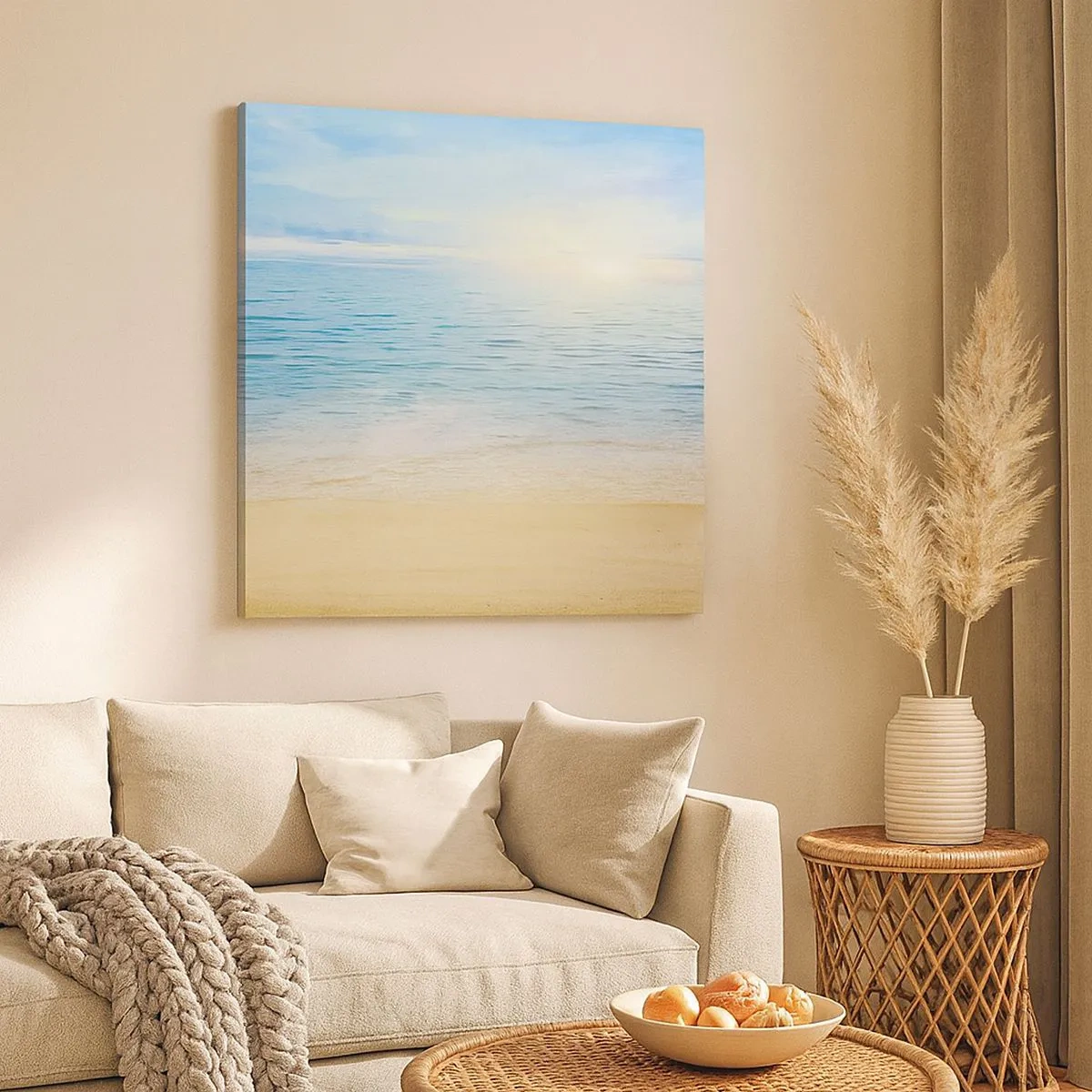 Cuadro sobre lienzo - Impresión de Imagen - Gran cielo azul - 30x30 cm