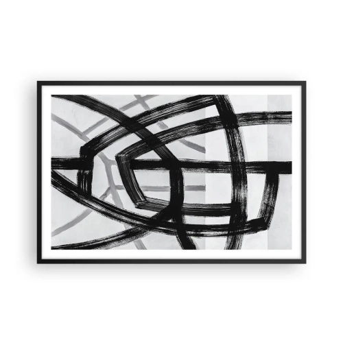 Póster en marco negro - Construir profundidad - 91x61 cm