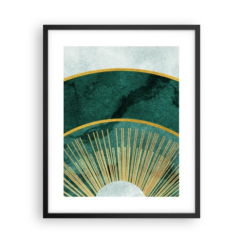 Póster en marco negro - Un sistema solar diferente - 40x50 cm