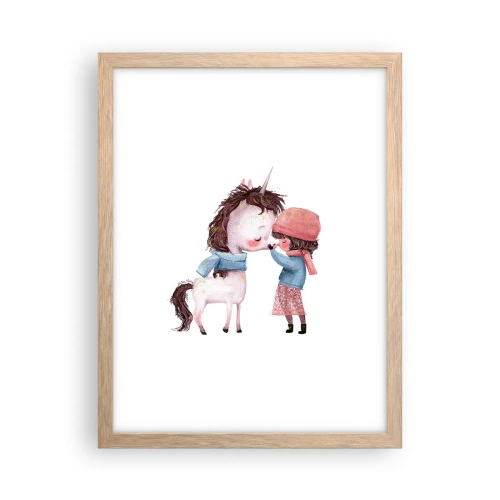 Póster en marco roble claro - Un cuento de invierno - 30x40 cm