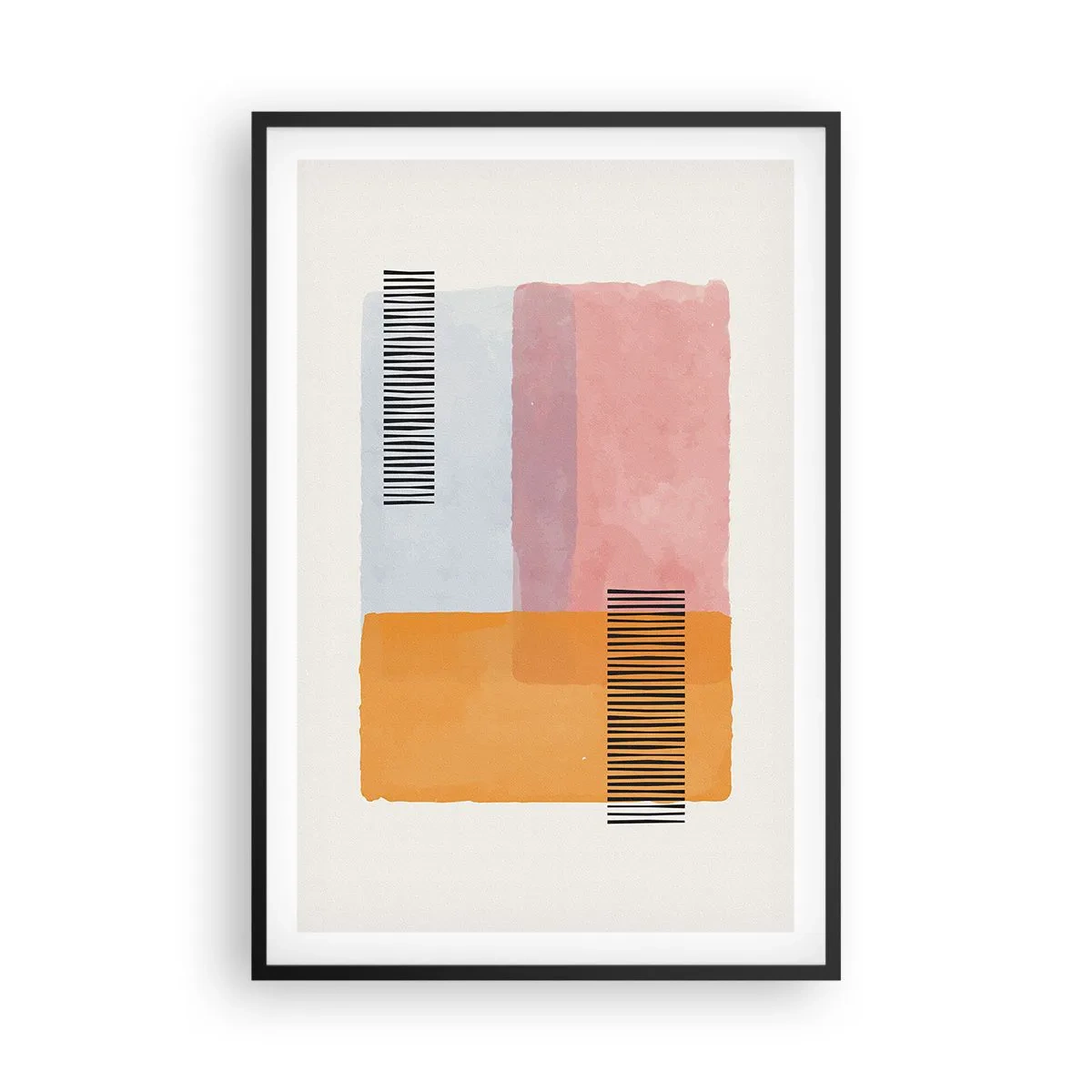 Póster en marco negro - La rectitud - 61x91 cm