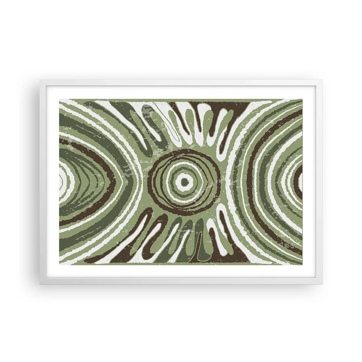 Póster en marco blanco - Explosión de emociones - 70x50 cm