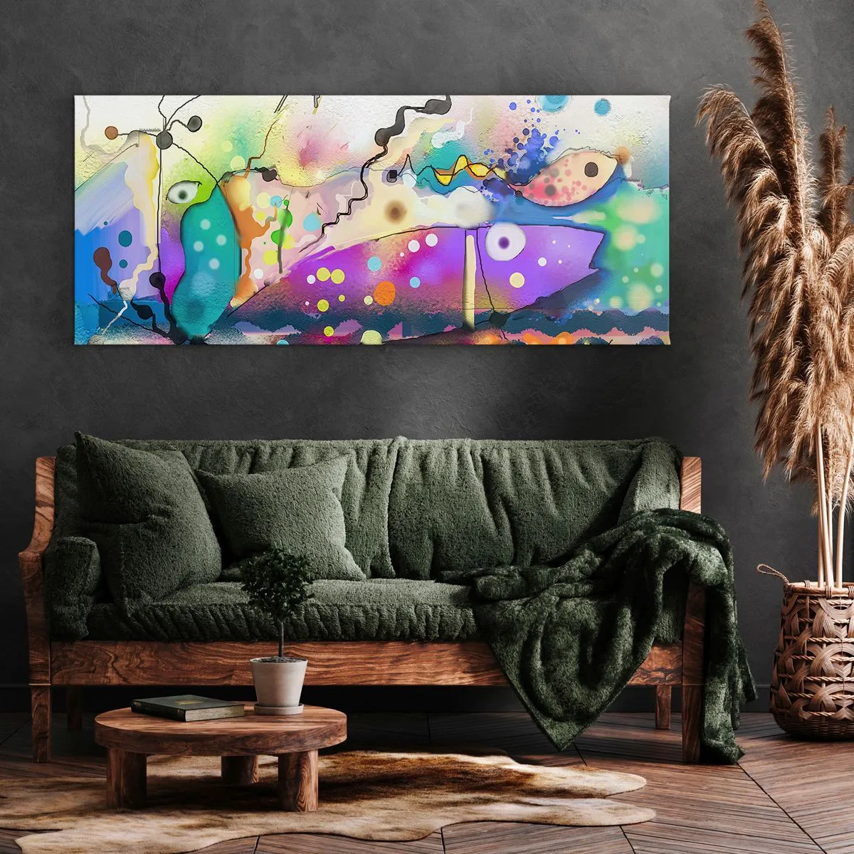 Cuadro sobre lienzo - Impresión de Imagen - ¡No hay palabras! - 100x40 cm