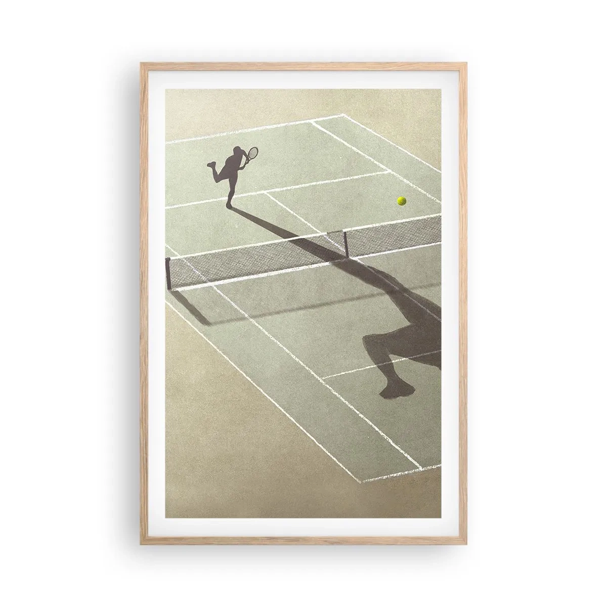 Póster en marco roble claro - Véncete a ti mismo - 61x91 cm