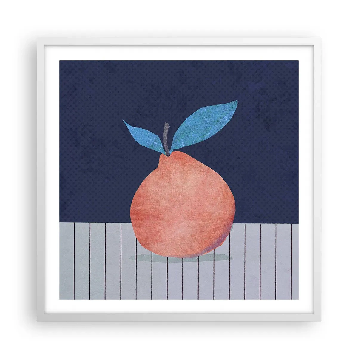 Póster en marco blanco - Convexidad y plano - 60x60 cm