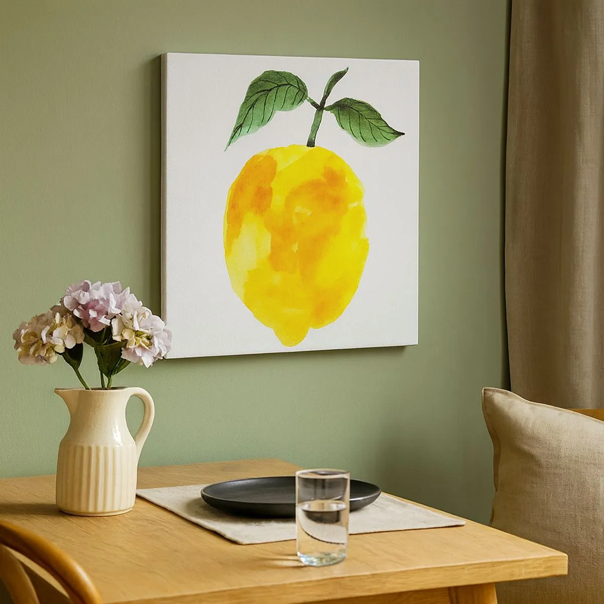 Cuadro sobre lienzo - Impresión de Imagen - Cómo conocer el sabor del sol - 30x30 cm