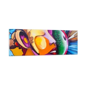 Cuadro sobre vidrio - Impresiones sobre Vidrio - Toque de color - 90x30 cm