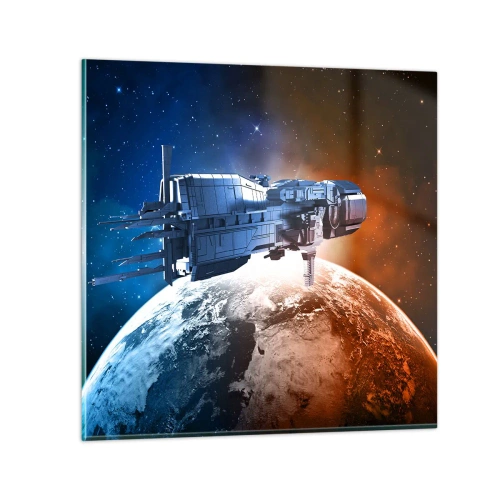 Cuadro sobre vidrio - Impresiones sobre Vidrio - Un observador atento - 70x70 cm