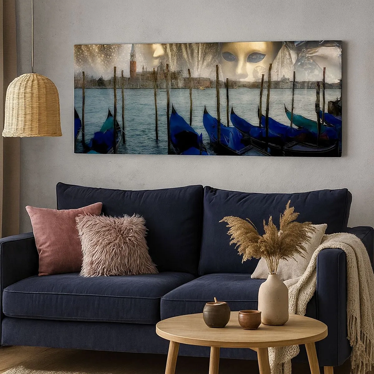 Cuadro sobre lienzo - Impresión de Imagen - El tiempo de carnaval ha comenzado - 100x40 cm