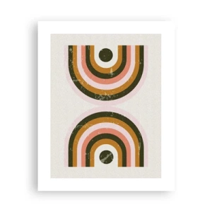 Póster - Abstracción gemela - 40x50 cm