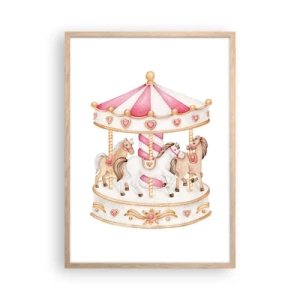 Póster en marco roble claro - El dulce mundo de la infancia - 50x70 cm