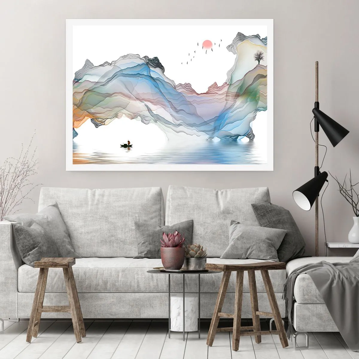 Póster - Hacia las montañas de cristal - 91x61 cm