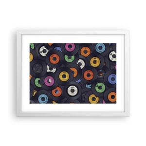 Póster en marco blanco - Colores de los clásicos - 40x30 cm