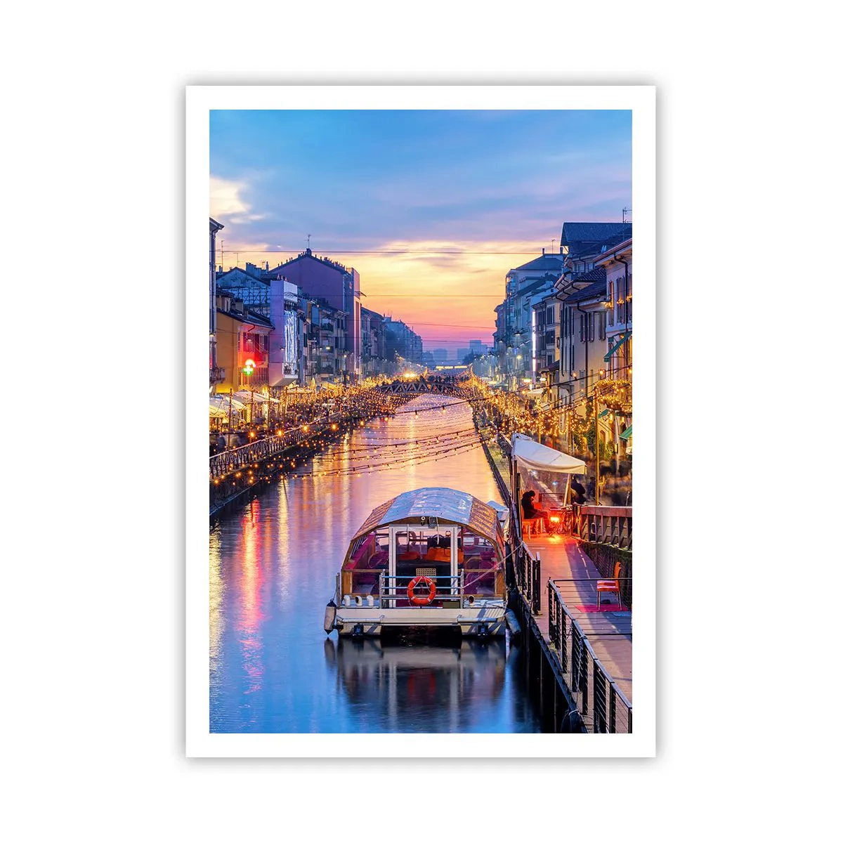 Póster - Una noche de luz y diversión - 70x100 cm