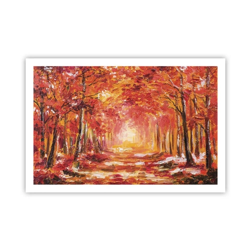Póster - Bosque de cobre - 91x61 cm