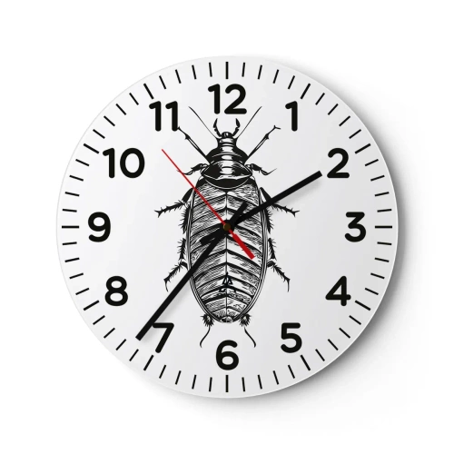 Reloj de pared - Reloj de vidrio - ¡Qué espécimen! - 30x30 cm