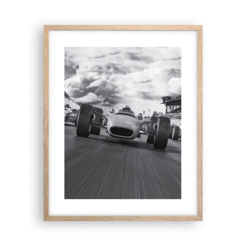 Póster en marco roble claro - ¡Hay poder! - 40x50 cm