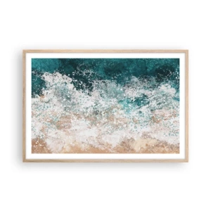 Póster en marco roble claro - Historias del mar - 91x61 cm