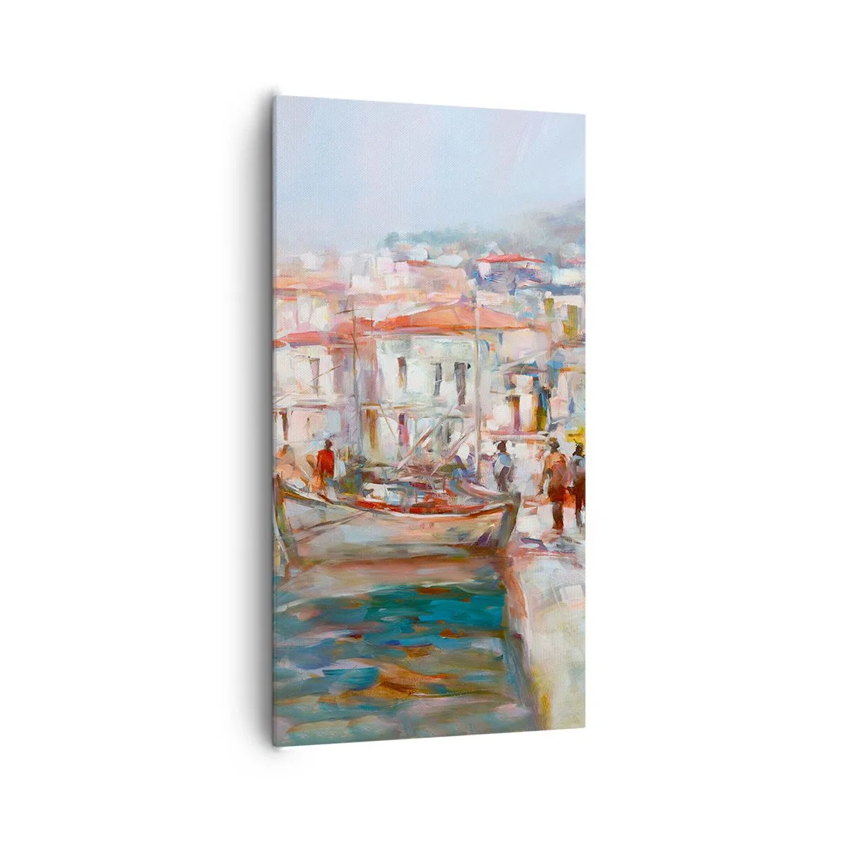 Cuadro sobre lienzo - Impresión de Imagen - Vacaciones en colores pastel - 65x120 cm