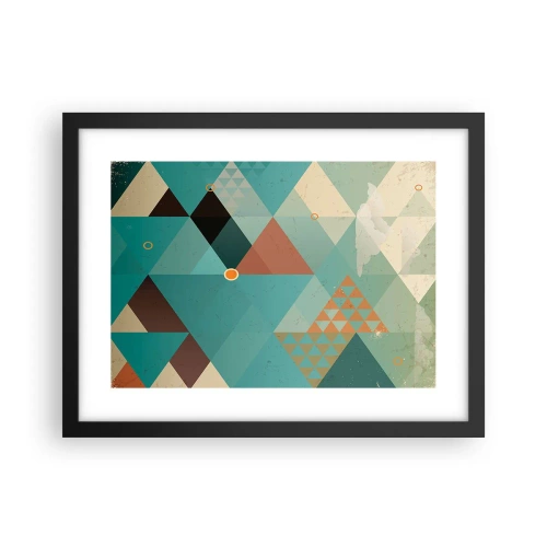 Póster en marco negro - Uno para todos y todos para uno - 40x30 cm