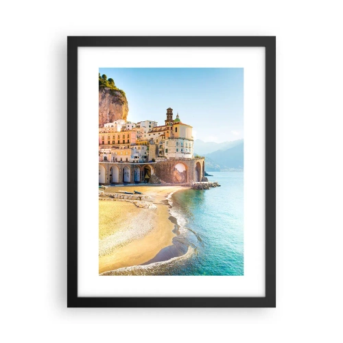 Póster en marco negro - Una ciudad extraordinaria - 30x40 cm